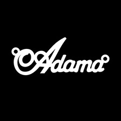 Срібне кольє з ім'ям Adama