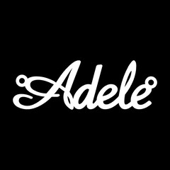Срібне кольє з ім'ям Adele