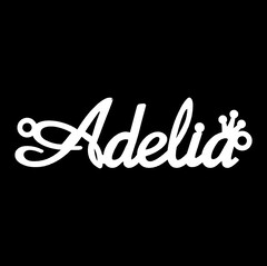 Срібне кольє з ім'ям Adelia