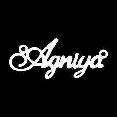 Срібне кольє з ім'ям Agniya
