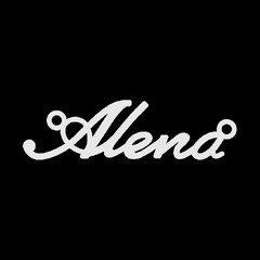 Срібне кольє з ім'ям Alena