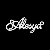 Срібне кольє з ім'ям Alesya