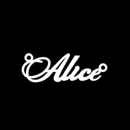 Срібне кольє з ім'ям Alice