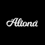 Срібне кольє з ім'ям Aliona