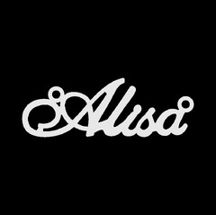 Срібне кольє з ім'ям Alisa