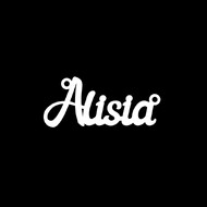 Срібне кольє з ім'ям Alisia