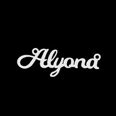 Срібне кольє з ім'ям Alyona