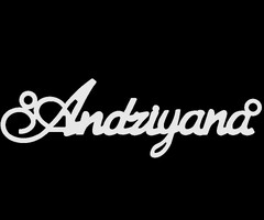 Срібне кольє з ім'ям Andriyana