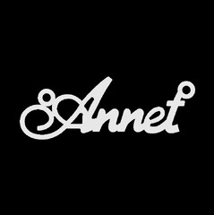 Срібне кольє з ім'ям Annet