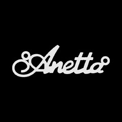 Срібне кольє з ім'ям Anetta