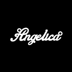 Срібне кольє з ім'ям Angelica