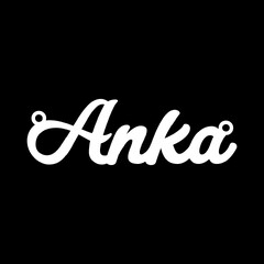 Срібне кольє з ім'ям Anka