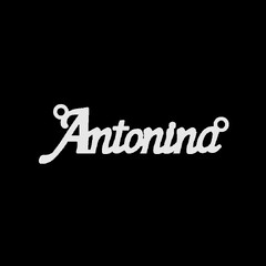 Срібне кольє з ім'ям Antonina