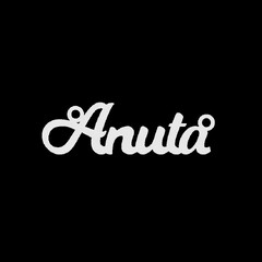 Срібне кольє з ім'ям Anuta