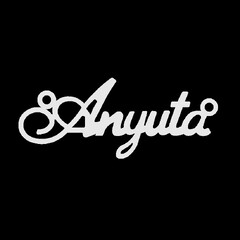 Срібне кольє з ім'ям Anyuta