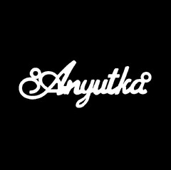 Срібне кольє з ім'ям Anyutka