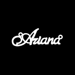 Срібне кольє з ім'ям Ariana