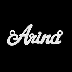 Срібне кольє з ім'ям Arina