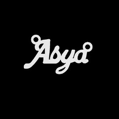 Срібне кольє з ім'ям Asya