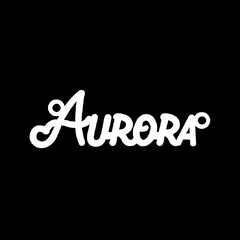 Срібне кольє з ім'ям Aurora