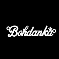 Срібне кольє з ім'ям Bohdanka