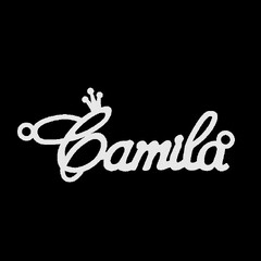 Срібне кольє з ім'ям Camila