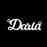 Срібне кольє з ім'ям Daria