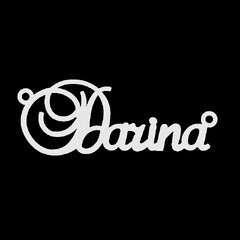 Срібне кольє з ім'ям Darina