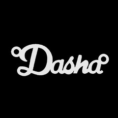 Срібне кольє з ім'ям Dasha