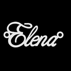 Срібне кольє з ім'ям Elena