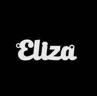 Срібне кольє з ім'ям Eliza