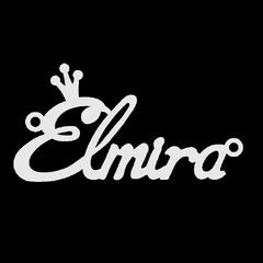Срібне кольє з ім'ям Elmira