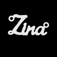 Срібне кольє з ім'ям Zina
