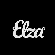 Срібне кольє з ім'ям Elza
