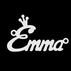 Срібне кольє з ім'ям Emma