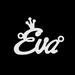 Срібне кольє з ім'ям Eva