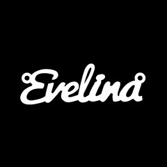 Срібне кольє з ім'ям Evelina