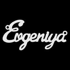 Срібне кольє з ім'ям Evgeniya