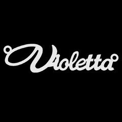 Срібне кольє з ім'ям Violetta
