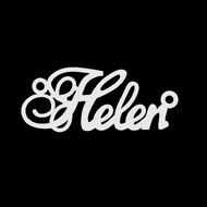 Срібне кольє з ім'ям Helen