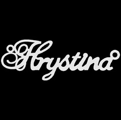 Срібне кольє з ім'ям Hrystina