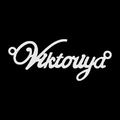 Срібне кольє з ім'ям Viktoriya