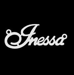 Срібне кольє з ім'ям Inessa