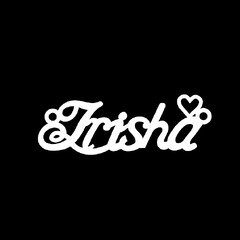 Срібне кольє з ім'ям Irisha