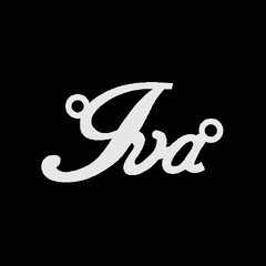Срібне кольє з ім'ям Iva