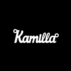 Срібне кольє з ім'ям Kamilla