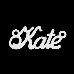 Срібне кольє з ім'ям Kate
