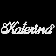 Срібне кольє з ім'ям Katerina