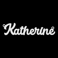 Срібне кольє з ім'ям Katherine