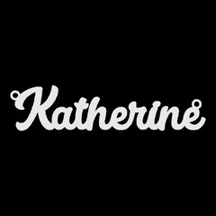 Срібне кольє з ім'ям Katherine